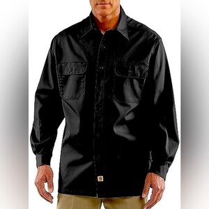 NEW CARHARTT Men's 3XL Classic Twill Work Shirt Plus Long Sleeve Rugged Durable